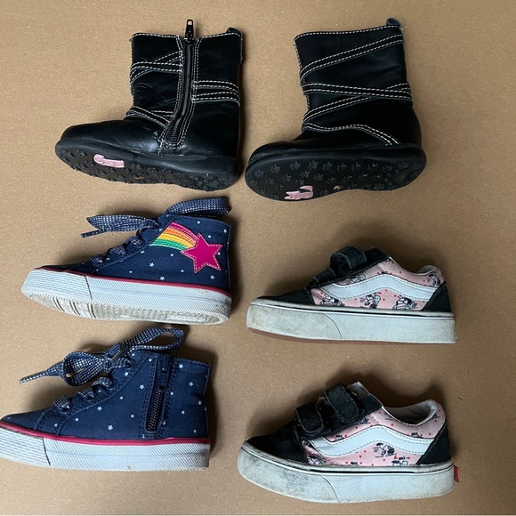 3 pairs of shoes size 5.5 & 6 (toddlers) - Vans, Gymboree - Picture 5 of 8